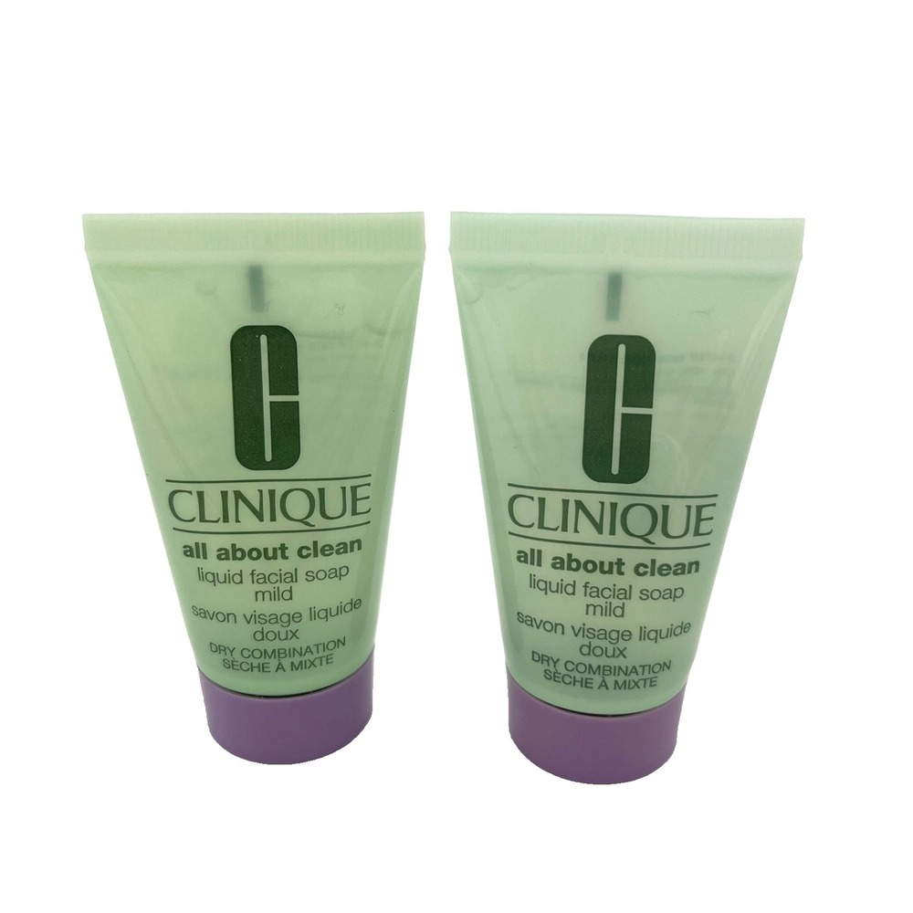 Clinique All About Clean Liquid Facial Soap Mild‎ 1 oz / 30 ml Set of 5